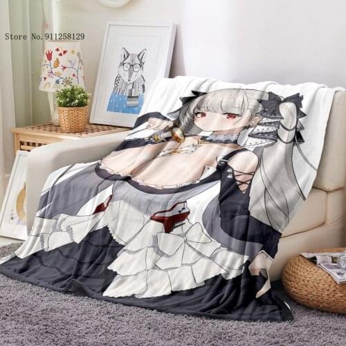 Sexy Girls Flannel Blanket 3D Print Japan Anime Fleece Blanket Home Textile Kawaii Bikini Lady Throw Blanket For Bedroom Blanket