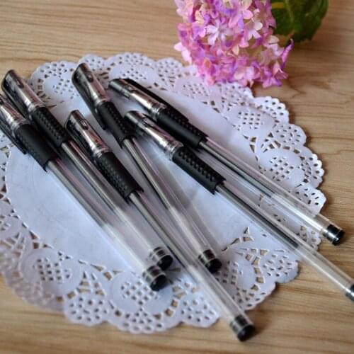 20 Pcs 0.5mm Black Gel Pens + 50 Pcs Refills Set Student Gifts Office School Writing Stationery