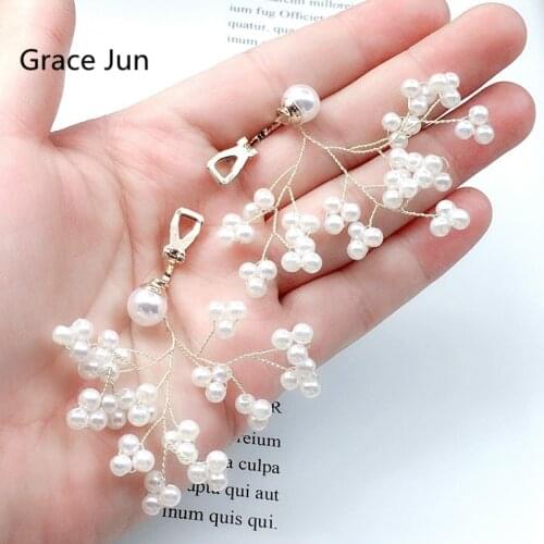 Grace Jun 2019 New Spring Korean Style Hot Sale Handmade Pearl Clip on Earrings and Pierced Earrings for Women Fashion Accessory