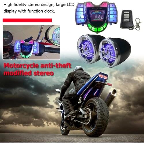 Motorcycle Bluetooth Speaker Mic TF Radio USB Charger Audio System with HY-007 for Outdoor Personal Motorcycle Accessories