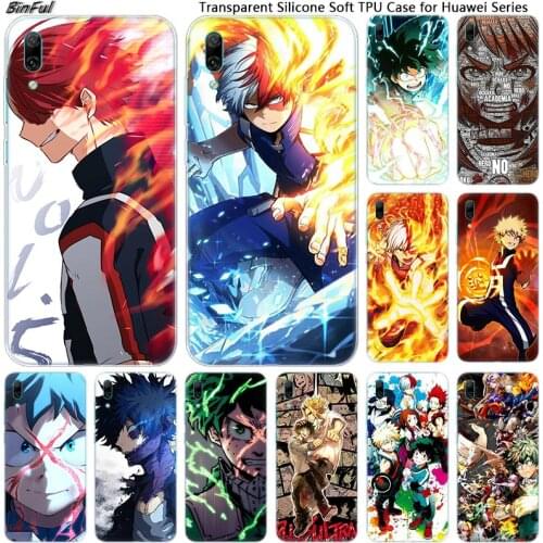 My Hero Academia Soft Silicone Phone Case for Huawei Mate 10 20 Lite Pro Enjoy 9S Y9 Y7 Y6 Y5 2019 2018 Pro 2017 Fashion Cover