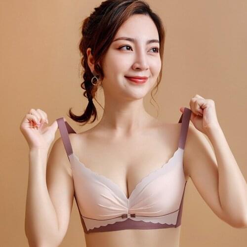 Wasteheart New Maiden Women Fashion Green Red Wireless Padded Seamless Female Bra Sexy One-Piece Bras Bralette Underwear A B