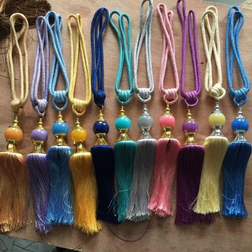Curtain jade hanging ball new jade multi-color curtains accessoires Curtain Tie Backs & Tassels european home accessories