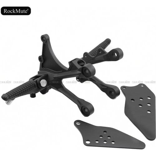 Rider Front Left Right Footrest Foot Pegs Pedal Mount Bracket For Kawasaki ZX-6R ZX6R Ninja 2005 2006 2007 2008