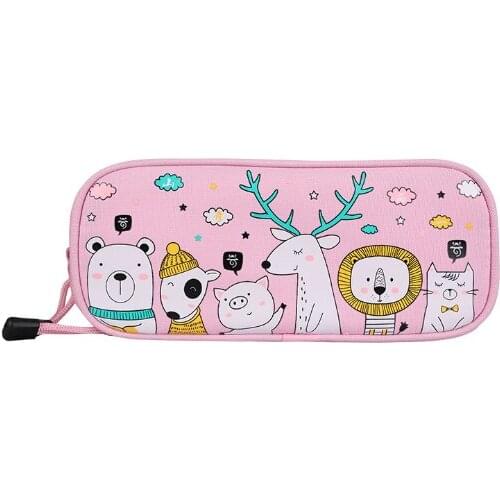 Student pencil bag anime pencil box practical boys and girls stationery bag childrens school supplies storage bag child gift