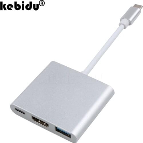 USB 3.0 HDMI-compatible to Type C 4K USB 3.0 USB-C HUB Adapter Type-C Extender HD 4K Male to Female for Macbook Air Converter