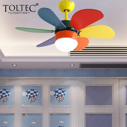 30 Inch Fashion LED Childrens Fan Lamp Roof Chandelier Fan With Remote Control Modern Decorate Ceiling Fans For Home De Techo