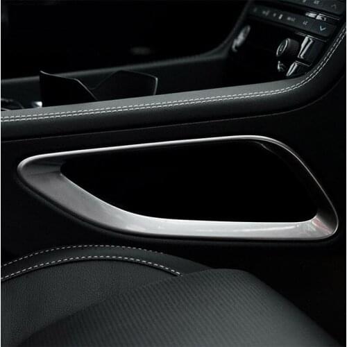 Car Inside Interior Center Console Frame Trim For Jaguar F-Pace Car Styling