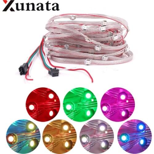 WS2812B Pre-Soldered Leds LED Module String 5V SK6812 RGBW RGBWW WWA Addressable Individually Panel 5050 RGB with Heatsink Board