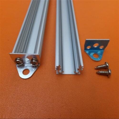 YANGMIN Free Shipping 3.3ft/1M 18x11mm Silver U-Shape Internal Width 12mm LED Aluminum Channel System with Cover, End Caps