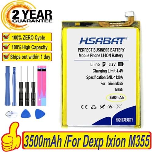 Top Brand 100% New 3500mAh Ixion M355 Battery for Dexp Ixion M355 iMobile phone Batteries + free tools