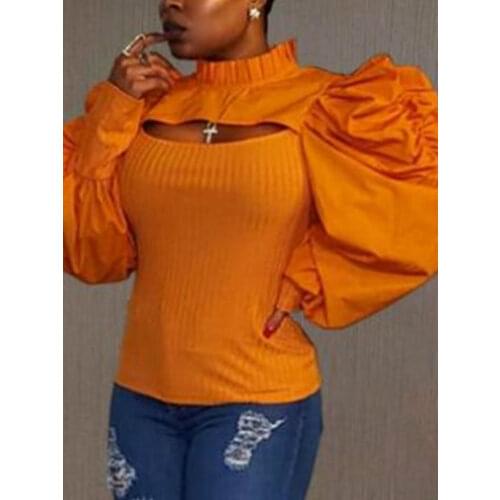 AOMEI Stand-up Collar Blouses