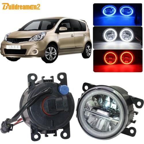 Buildreamen2 Car H11 4000LM LED Bulb Fog Light DRL Angel Eye Daytime Running Light 12V For Nissan Note E11 MPV 2006-2013