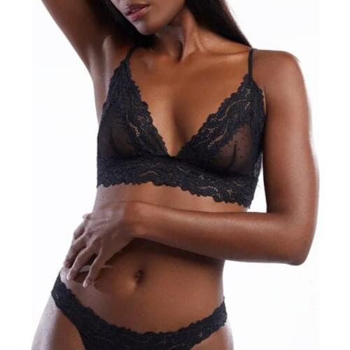 Sexy Lace Bras For Women Thin Bra Without Chest Pad Underwired Hollow Out Bra Bralette Summer Clothes Lingerie Brassiere