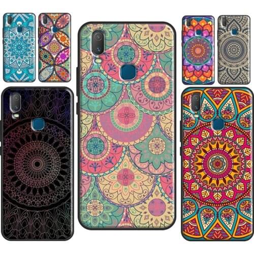 Mandala Flower Totem Case For Vivo V17 Neo V20 SE Y1S Y12 Y17 Y30 Y50 Y70 S1 Y91C Y20 S Y11 2019 Back Cover