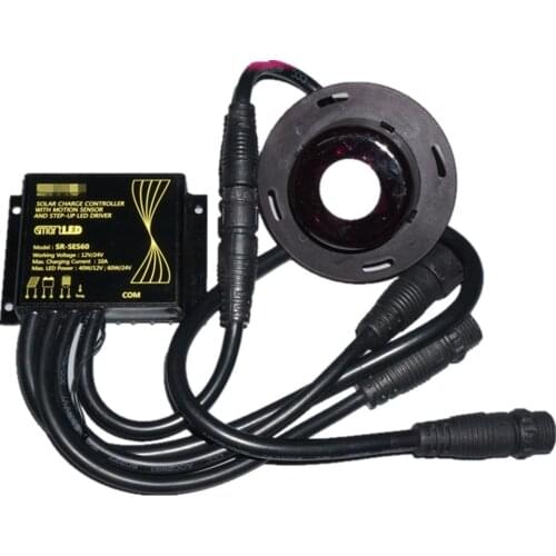 Human microwave Infrared sensor Solar LED street light controller 12V24V lithium battery type solar controller