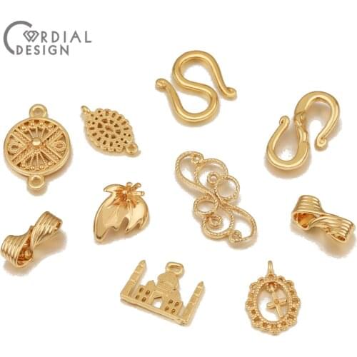 Cordial Design DIY Making/Jewelry Accessories/Hand Made/Genuine Gold Plating/Cooper/Jewelry Findings & Components/Connectors