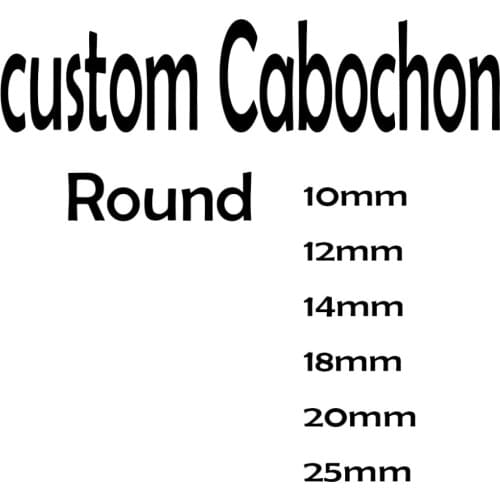 Reidgaller Custom Cabochon 10mm 12mm 14mm 18mm 20mm 25mm Round dome jewelry pendant glass cabochons
