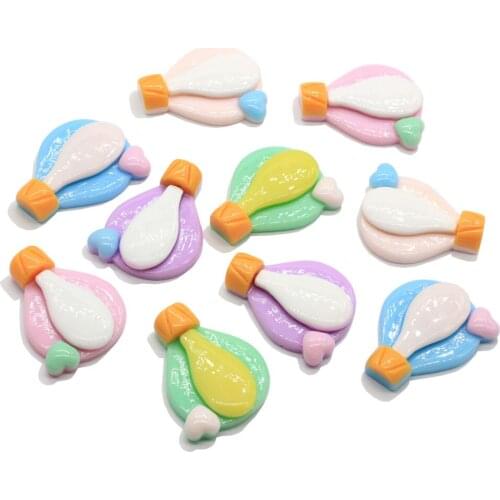 Resin Hot Air Balloon Flatback Cabochons For Bows Accessories DIY Scrapbooking Decoration Craft