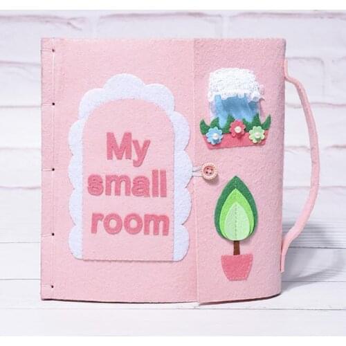 DIY Felt Cloth Books Non-Woven Panting Book Fabric Handmade Children Toys DIY Christmas Paste Gift For Kid Felt DIY Package