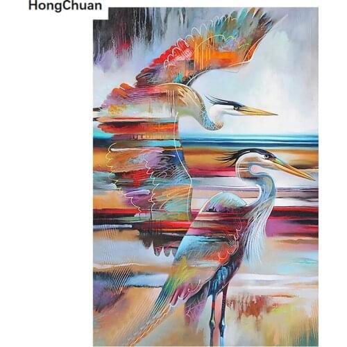 Crane Diamond Embroidery 5D DIY Diamond Painting Square/Round Diamond Inlaid Rhinestone Picture Mosaic Cross Stitch
