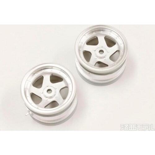 Kyosho OPTIMA 5 Spoke Wheel 43mm Satin Chrome RC Cars Buggy Off Road OTH244SC BK