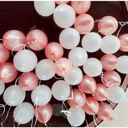 50pcs/Lot 10inch Rose Gold White Latex Helium Balloons Wedding Birthday Baby Shower Party Decor Supplies Kids Toy Globos
