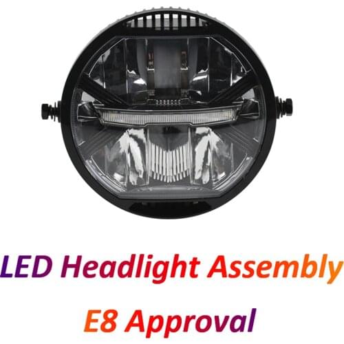 Motorcycle LED Headlight Motorbike Custom Front Headlamp Moto LED for Ducati Monster 696 Cafe Racer Retro Bikes E8 Certificate