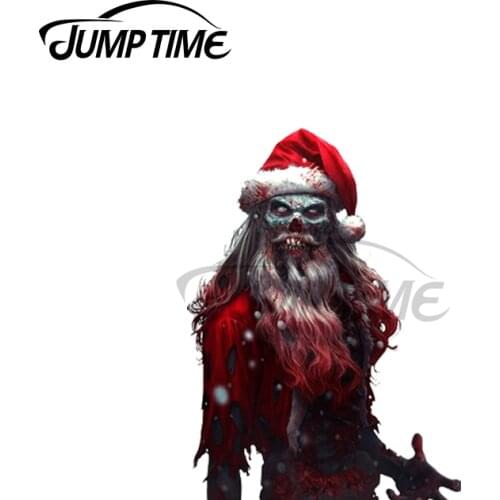 Jump Time 13 x 5.3cm Zanta Claws Zombie Santa Car Stickers Vinyl Material Decal Trunk Scratch-proof Sticker Personality Decor