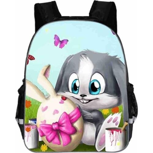 New cute Cartoon The rabbit Printing Backpack Children School Bags Toddlers Backpacks Girls Kindergarten Book Bag Kids Gift Bags