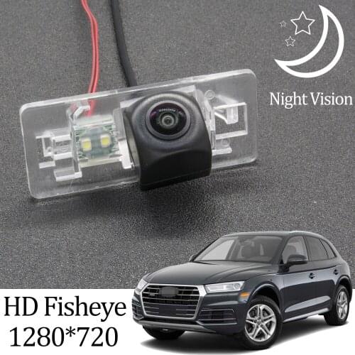 Owtosin HD 1280*720 Fisheye Rear View Camera For Audi Q5 8R 2008 2009 2010 2012 2013 2014 2015 2016 2017 Car Parking Accessories