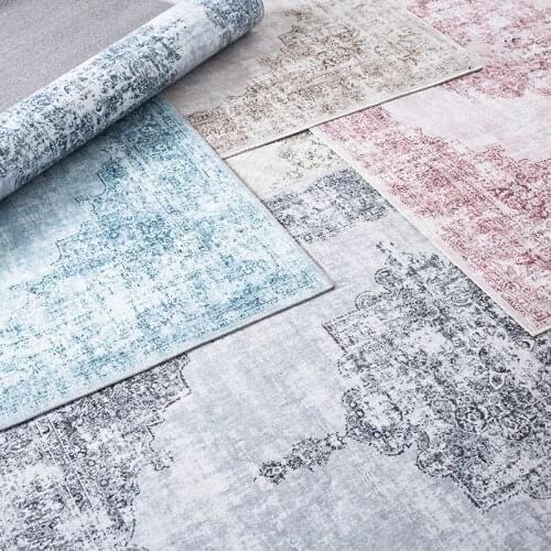 Persian Vintage Carpets For Living Room Home Morocco Style Bedroom Rug Bedside Decor Coffee Table Non-Slip Mat Large Carpet