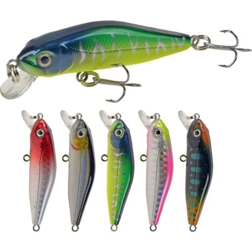 New 1PCS Wobblers Quality Crankbait Simulation Fishing Lure 6cm 4.5g Jerkbait Floating Hard Bait Bass Carp Pesca Fishing Tackle
