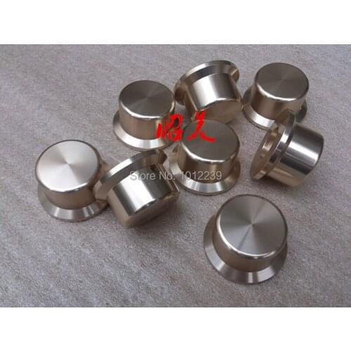 1pcs Diameter 44mm high 25mm all aluminum solid Volume knob Audio amplifier potentiometer knob
