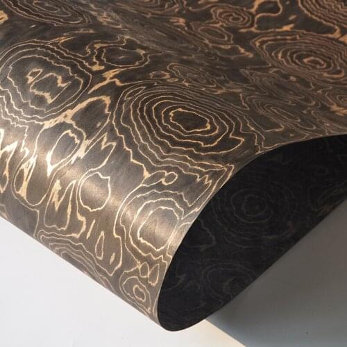 Greenland 2 PCS Brown Composite Wood Veneer 24" x 96" With Fleece Backing DIY Wood For Jewel Box Car Interior Home Decoration