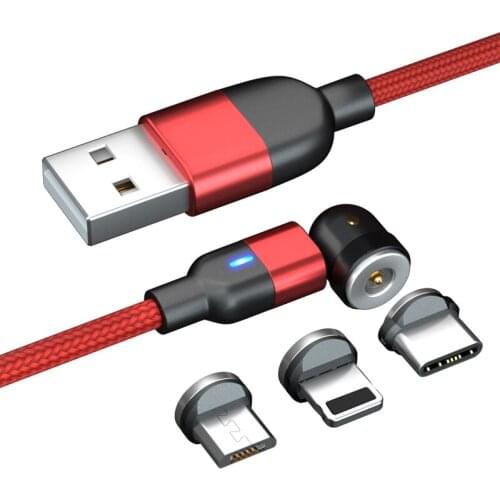 HUAWEI phone charger cables with magnetic Micro USB Type C ios connectors 3 in 1 phone USB cable phone accessories 2pcs/lot