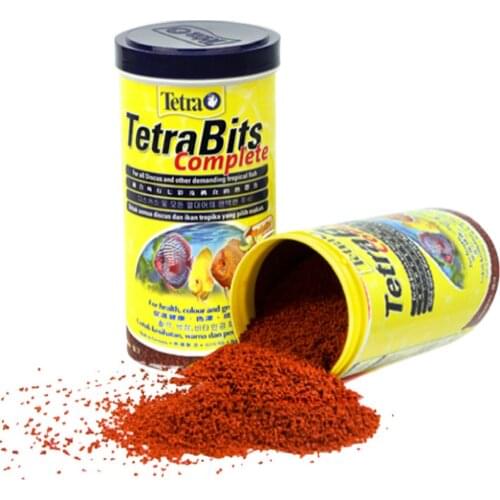 Tetra Bits completes Discus Granules Tropical Fish Food Sink for Angelfish Guppy Discus Fish Food Feeder
