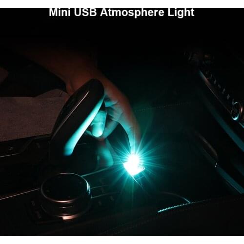 USB Car Light Button Control LED Decorative Lamp For Honda Civic Accord Jazz Fit CRV XRV Nissan X-Trail Juke Qashqai
