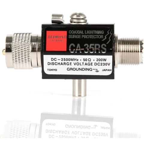 CA-35RS Coaxial Surge Protector, Male to Female UHF Connector Lightning Surge Protector Arrester