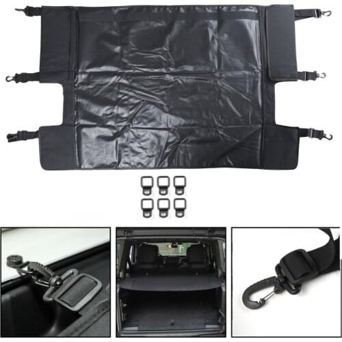Artudatech Occlusion Rear Black Trunk Cargo Cover CURTAIN For Wranglerv JL 2018 2019 Car Accesssories