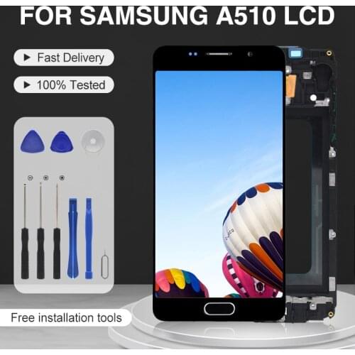 Dinamico Super Amoled For Samsung Galaxy A5 2016 LCD A510 Display With Frame