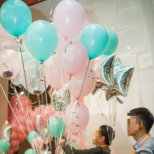 20pcs/lot Mint Green Balloons Pink Latex Helium Balloons 10 inch Tiffany Blue Party Supplies Wedding Event Party Birthday Decor