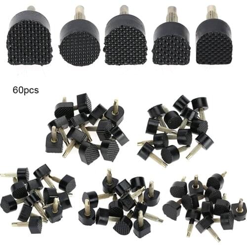 60PCs/set (5 Different Size) High Heel Shoe Repair Tips Taps Dowel Lifts Replacement Lady High Heels Protector Kit