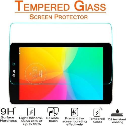 9H Hardness Explosion-proof Tempered Glass Screen Protector Film for LG G Pad 7.0 V400 V410 7 Inch Tablet