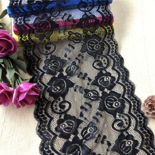 19m soft elastic stretchy lace trim diy crafts apparel sewing fabric wedding dress underwear lingerie lace material