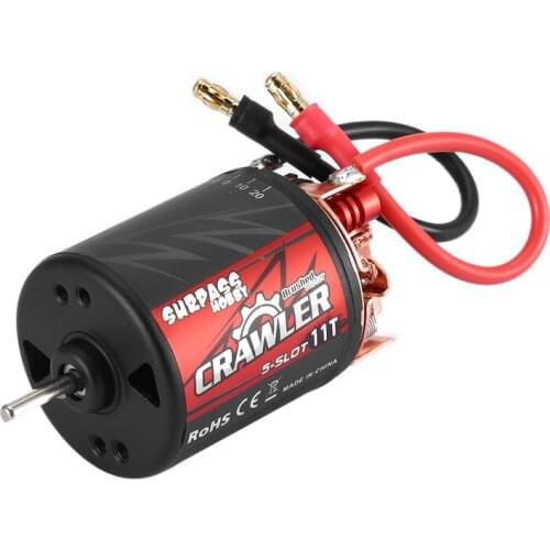 SURPASSHOBBY 5-Slot 540 11T/13T/16T/20T Brushed Motor Waterproof Motor Combo Set For 1/10 RC Crawler Brushed Car Truck