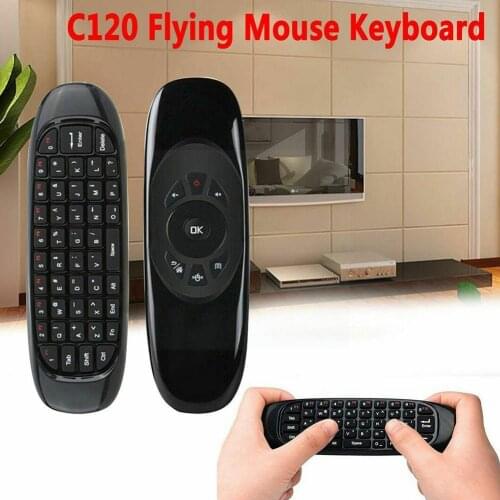 C120 Backlight 2.4g Mini Air Mouse Rechargeable Wireless Network Remote Pc Control Tv Keyboard For Android Player Box Compu E8y3