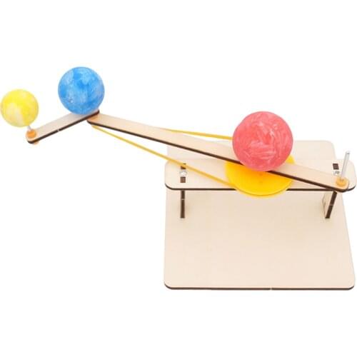 New Creative Physics Simple Sun Earth Moon Model DIY Fun Science Experiment Educational Toys For Kids Puzzle Assembled Toy Gifts