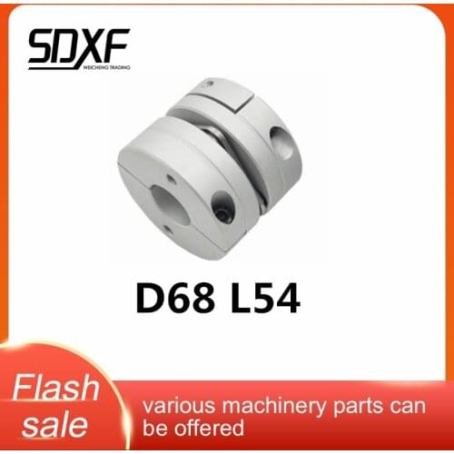 Aluminum alloy D68L54 single diaphragm coupling elastic joint D68mm L54mm ball screw step servo motor encoder computer FA parts