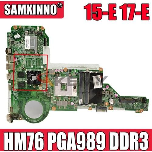 Original For HP 15-E 17-E Laptop Motherboard DA0R62MB6E1 720459-501 720459-001 HM76 PGA989 DDR3 Mainboard 100% Tested Fast Ship